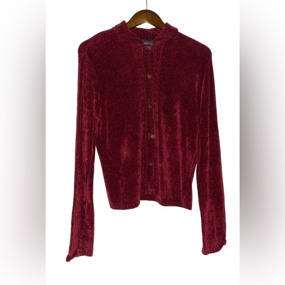 Vintage Bushwacker Y2K Button Up Soft Knit‎ Sweater Cardigan Long Sleeve Women L